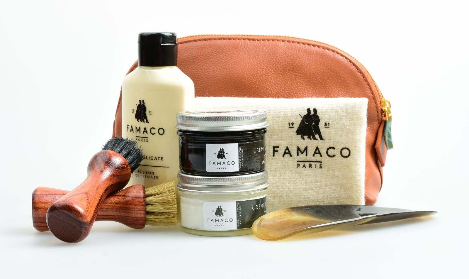 Sada péče o boty Famaco Business - Gold