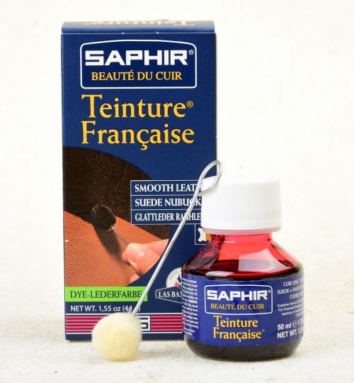 Barva na kůži Saphir Teinture francaise